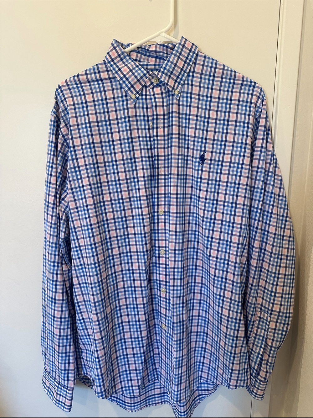Ralph Lauren Blue Plaid Button-Down Shirt